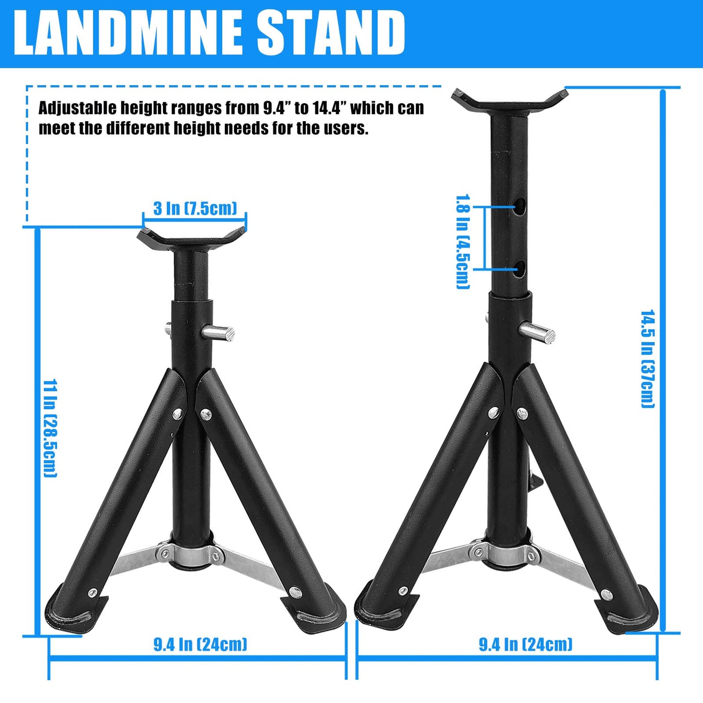 KORIKAHM Viking Press Landmine Handle for 2-Inch Olympic Barbell, T-Bar Row Attachment Core Strength Training Accessories, Shoulder Press Landmine Attachment Equipment (Style K)