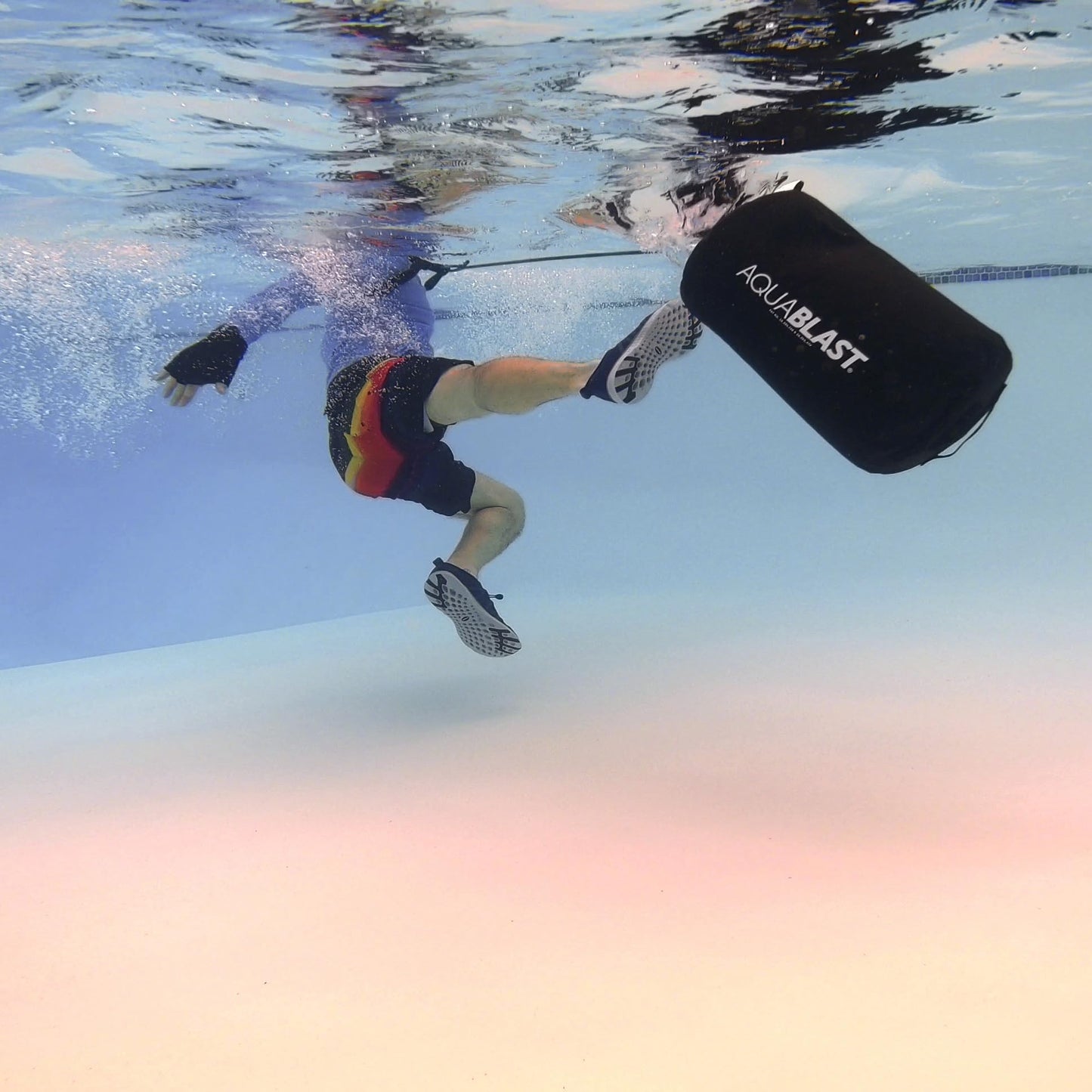 AquaBLAST Portable Fitness and Punching Bag & Water Exercise Equipment for Pools for Total-Body, Low-Impact Workouts, Pool Exercise Equipment, Sets Up in Seconds, Aquatic Exercise Equipment, 25-Liter