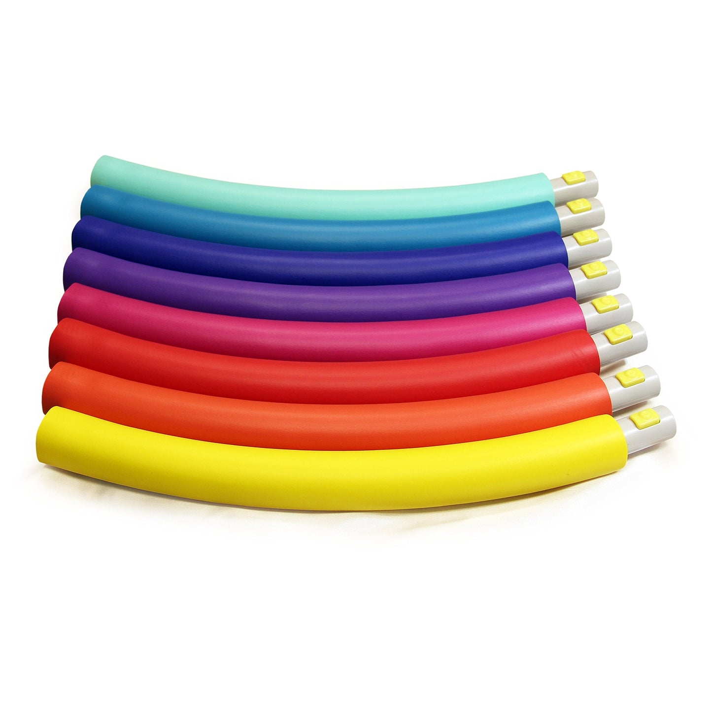 Weighted Hula Hoop, Trim Hoop 4B - 4 lb Large, Weight Loss Fitness Sports Hoop with No Wavy Ridges (Rainbow Colors)