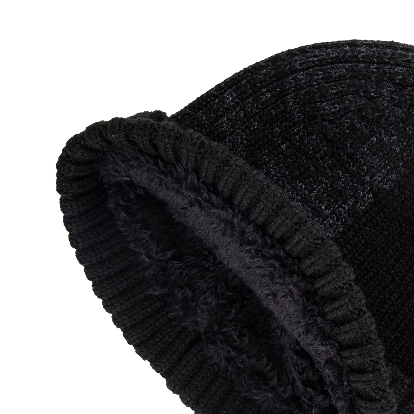 Kenneth Cole REACTION Men's Warm Winter Beanie Hat, Black Ribbed, ONE Size