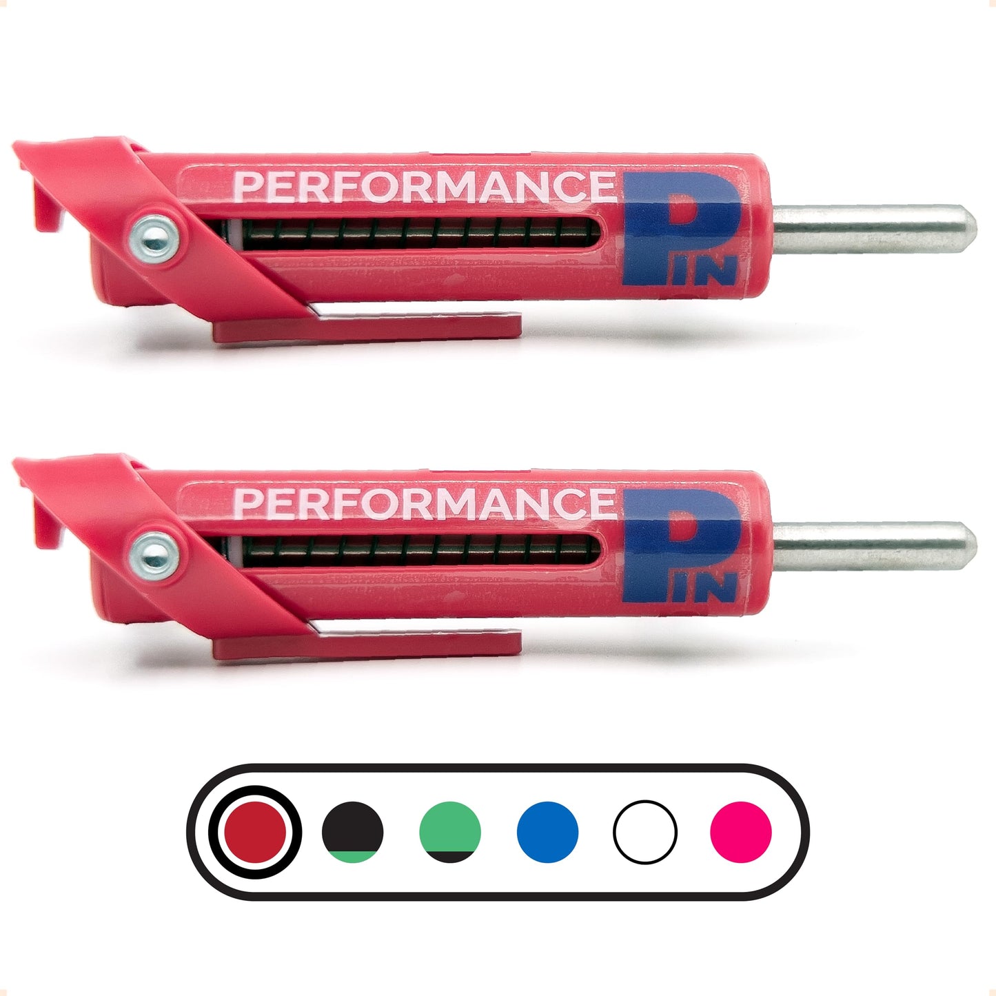 PERFORMANCE PIN The Original Drop Set Pins for Gym | One More Rep with Weight Stack Pins | Instant Transition to Lower Weights for More Reps | Proudly Made in America | 5/16" Pin | Red