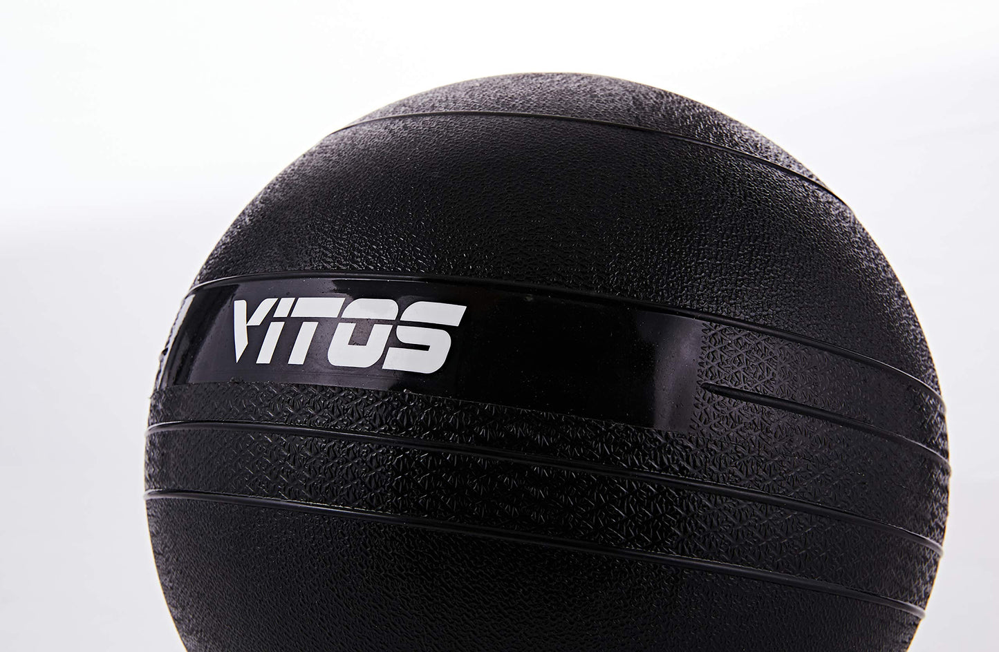 Vitos Fitness Exercise Slam Medicine Ball 10 to 70 Pounds | Durable Weighted Gym Accessory Strength Conditioning Cross Training Core Squats Lunges Spike Ball Rubber Weight Workout (50)