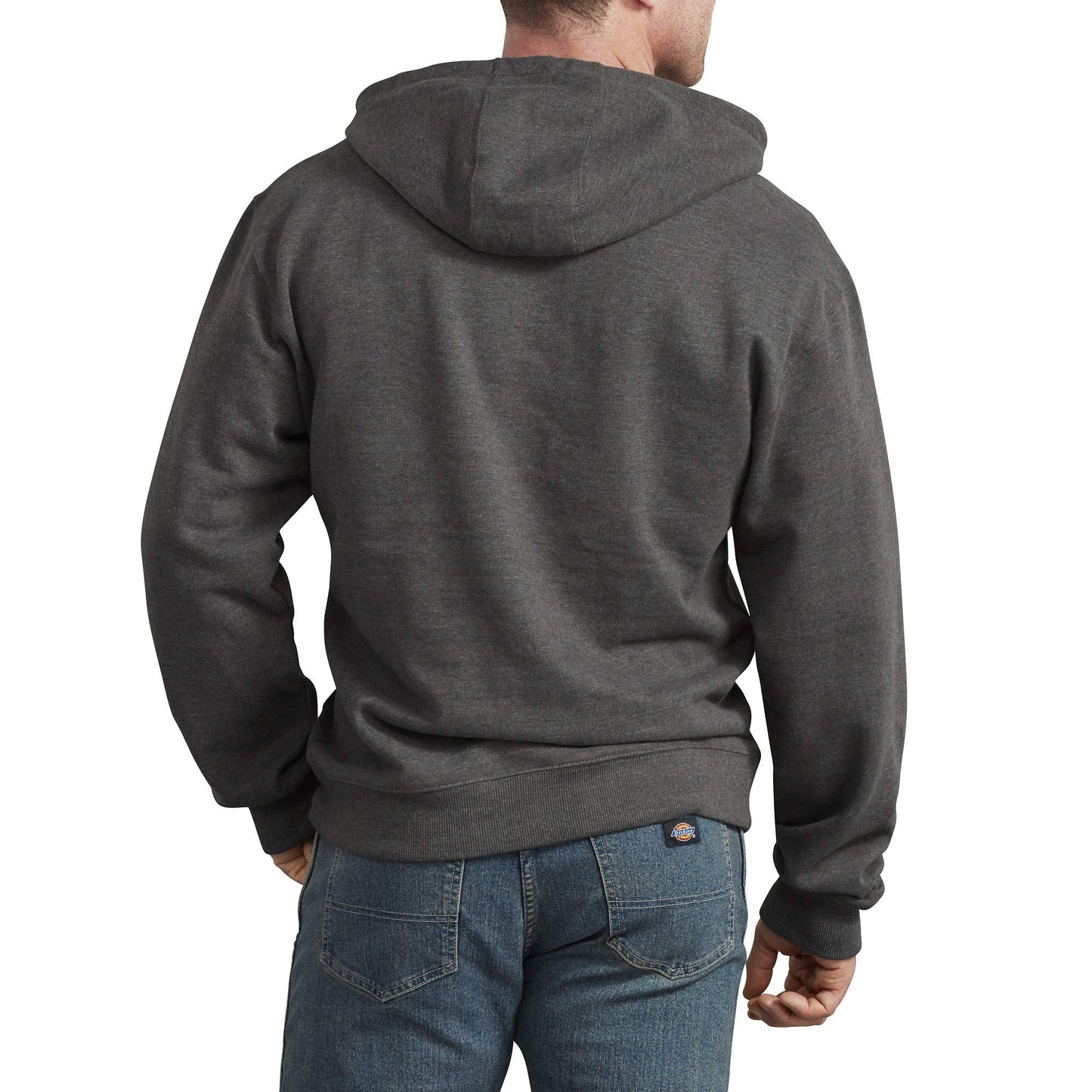 Dickies mens Pullover Hoodie Fleece Jacket, Dark Heather, Large US