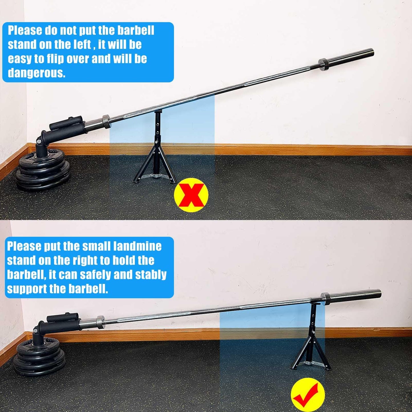 KORIKAHM Viking Press Landmine Handle for 2-Inch Olympic Barbell, T-Bar Row Attachment Core Strength Training Accessories, Shoulder Press Landmine Attachment Equipment (Style K)