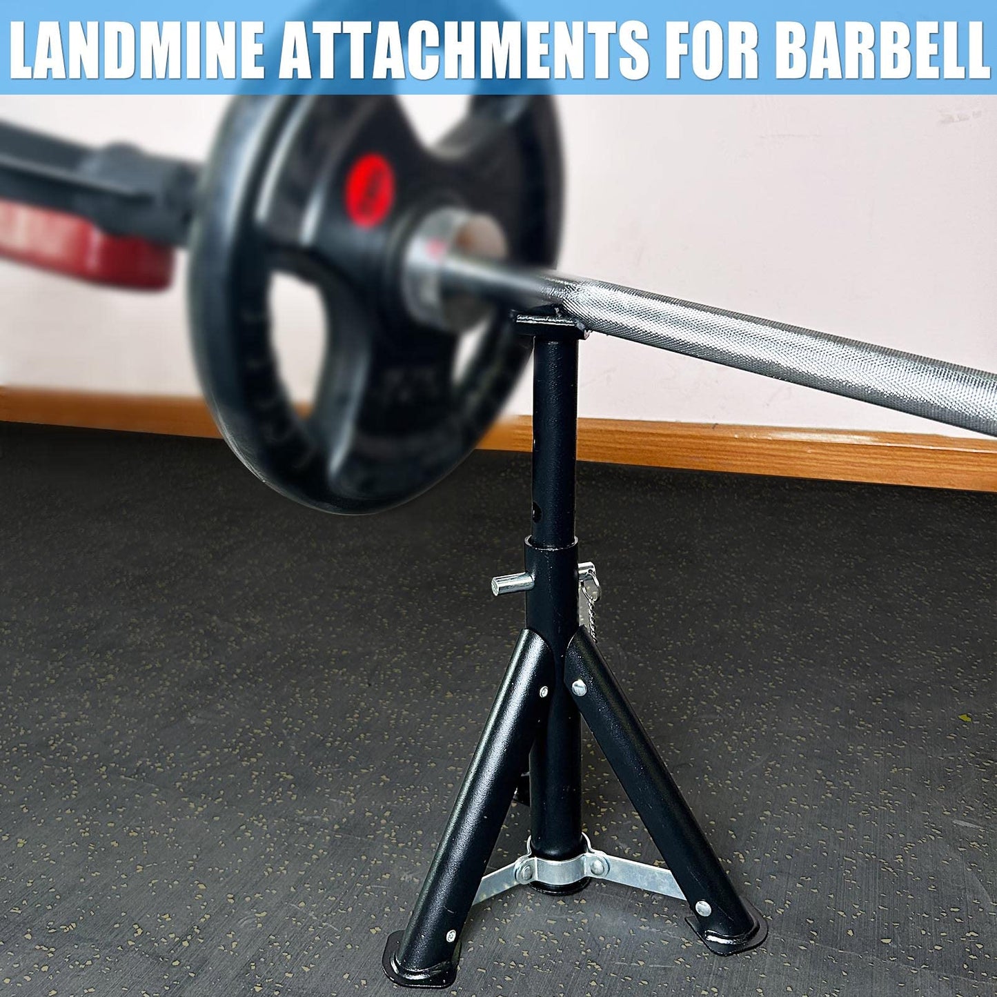 KORIKAHM Viking Press Landmine Handle for 2-Inch Olympic Barbell, T-Bar Row Attachment Core Strength Training Accessories, Shoulder Press Landmine Attachment Equipment (Style K)