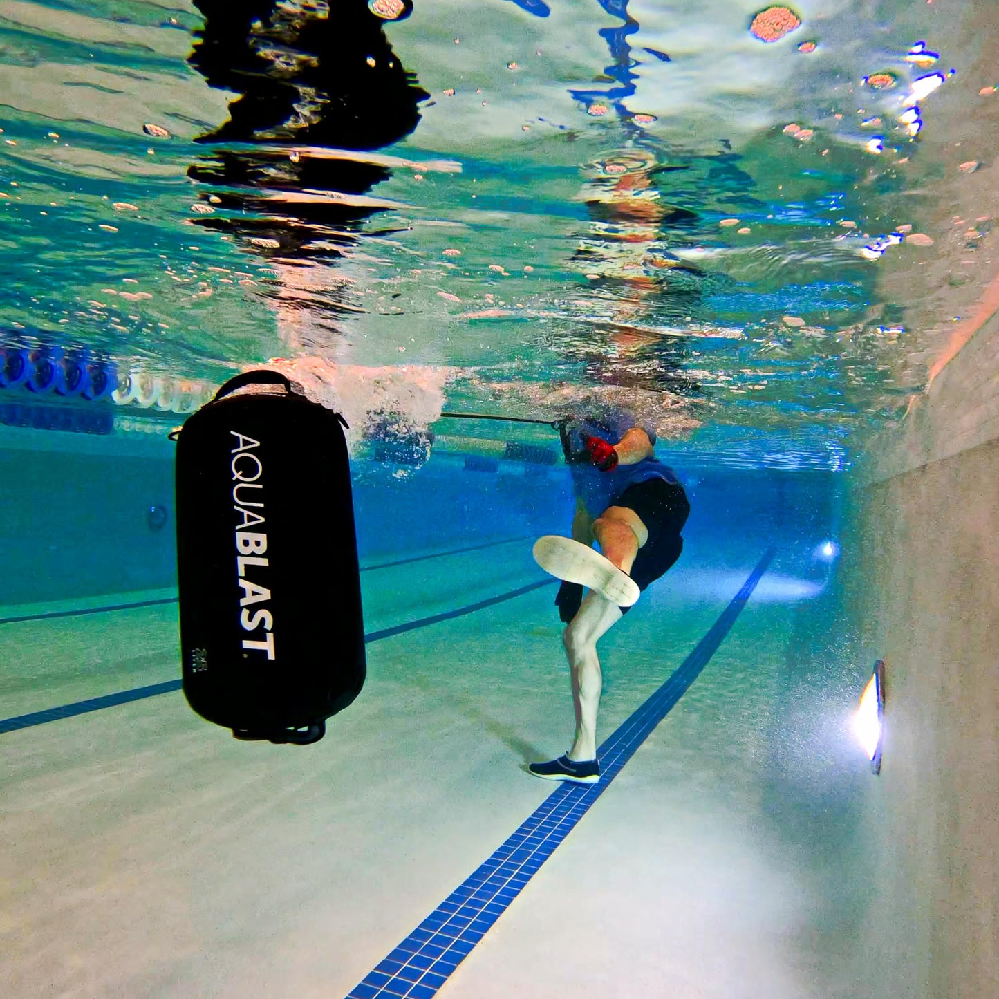 AquaBLAST Portable Fitness and Punching Bag & Water Exercise Equipment for Pools for Total-Body, Low-Impact Workouts, Pool Exercise Equipment, Sets Up in Seconds, Aquatic Exercise Equipment, 25-Liter