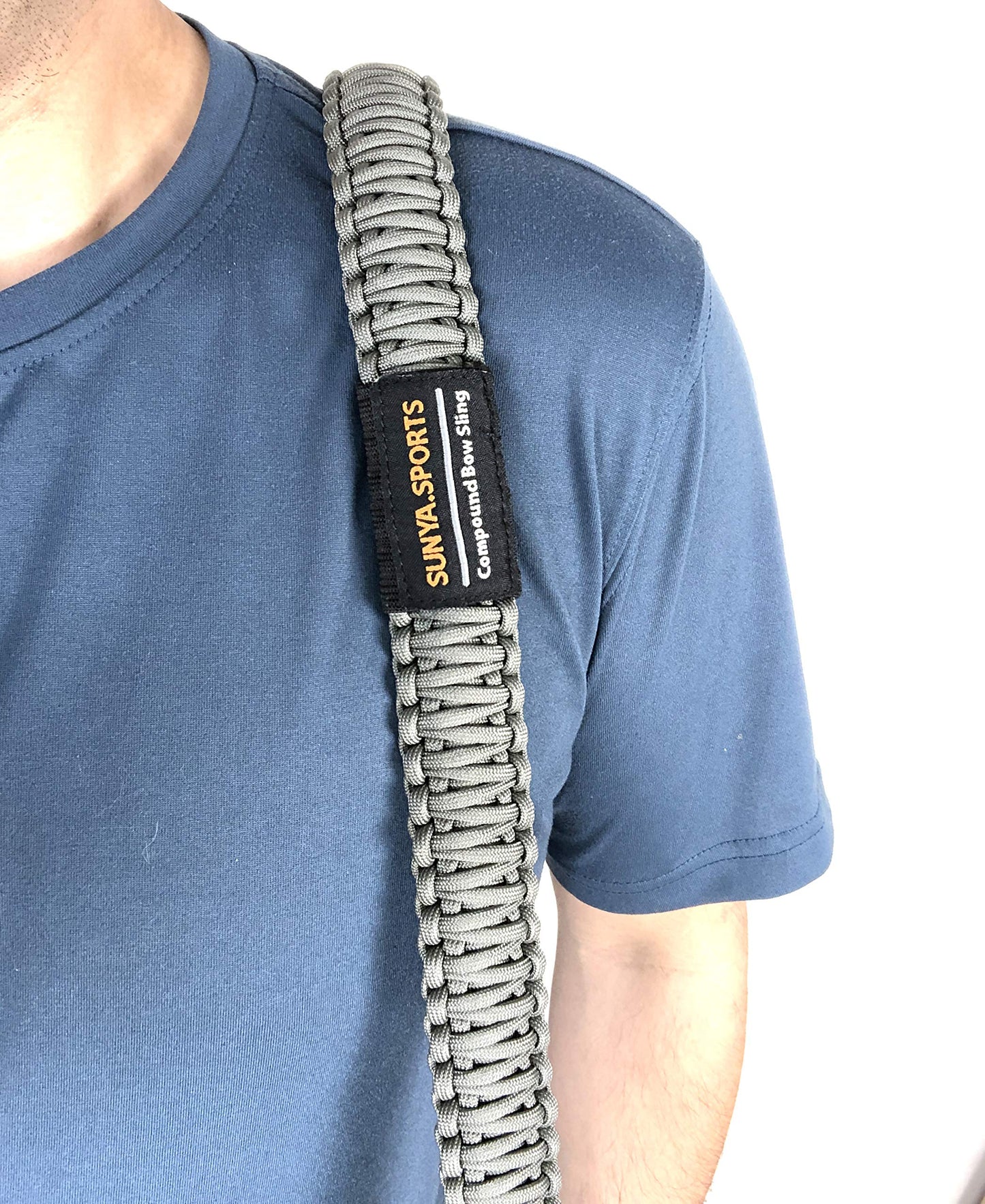 Sunya Paracord Compound Bow Sling with V2 Upgraded Magnetic Connection System. Lightweight Hands Free Shoulder Carrying Sling for Bow Hunting, Field Archery and 3D (Mathews Metal Green)