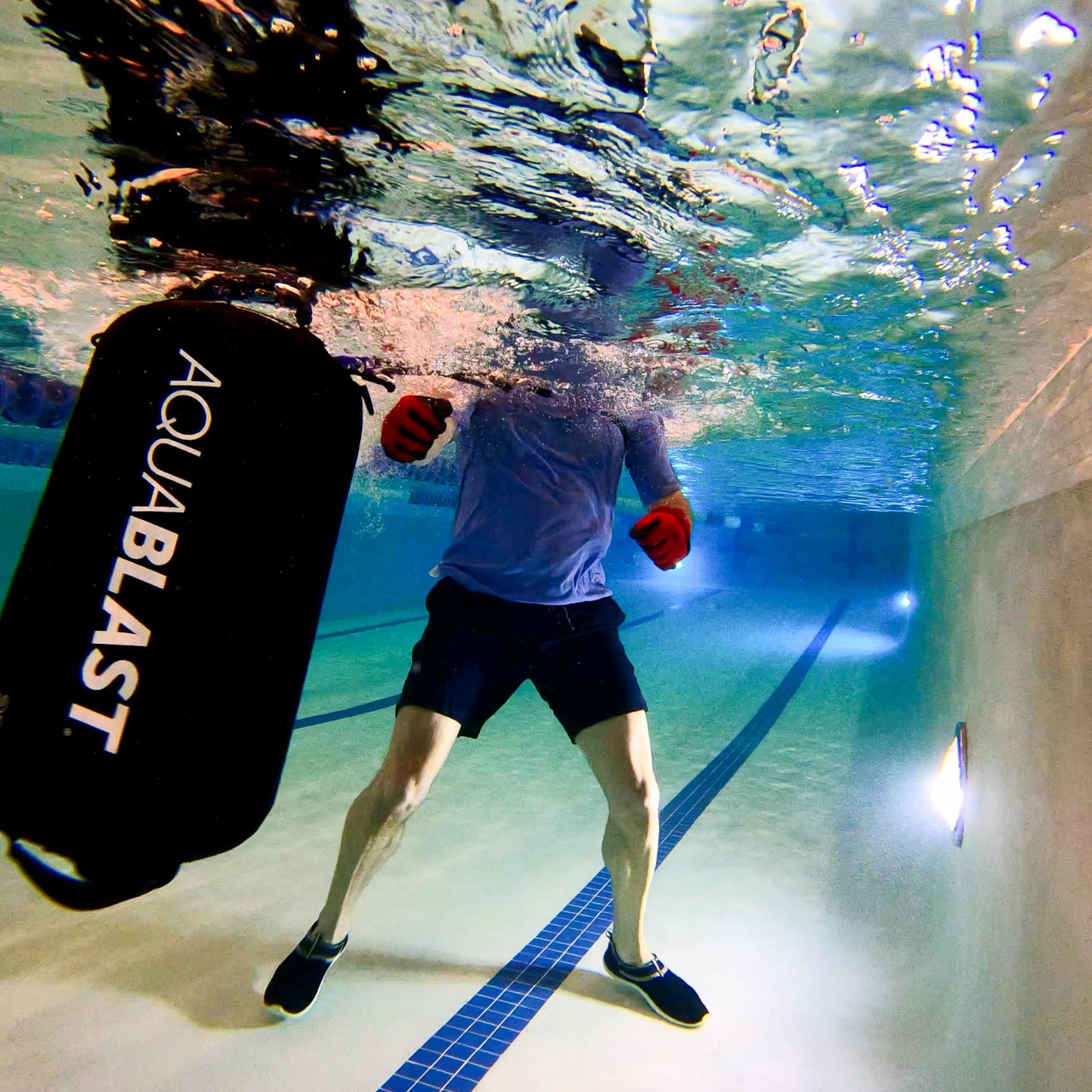 AquaBLAST Portable Fitness and Punching Bag & Water Exercise Equipment for Pools for Total-Body, Low-Impact Workouts, Pool Exercise Equipment, Sets Up in Seconds, Aquatic Exercise Equipment, 25-Liter