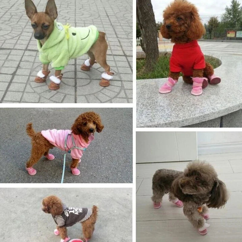 Warm Non-Slip Dog Snow Boots