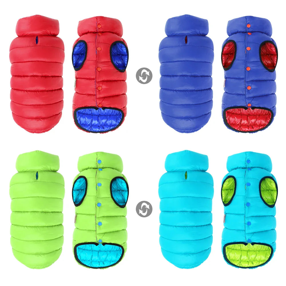Warm Reversible Dog Jacket