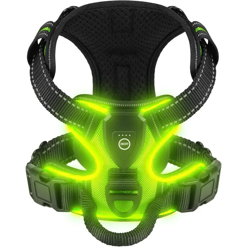 LED Dog Harness – Night Safety Essential