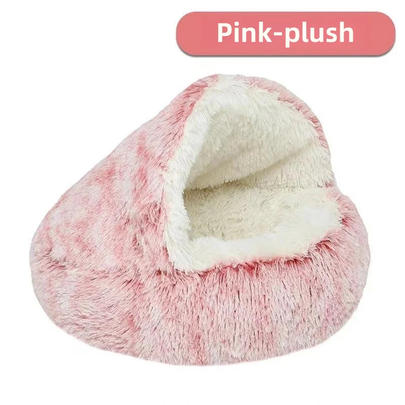 Plush Winter Cat Pet Bed