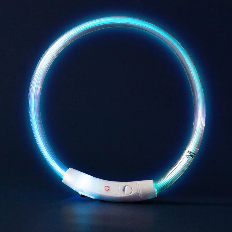 LED Dog Collar, USB Rechargeable