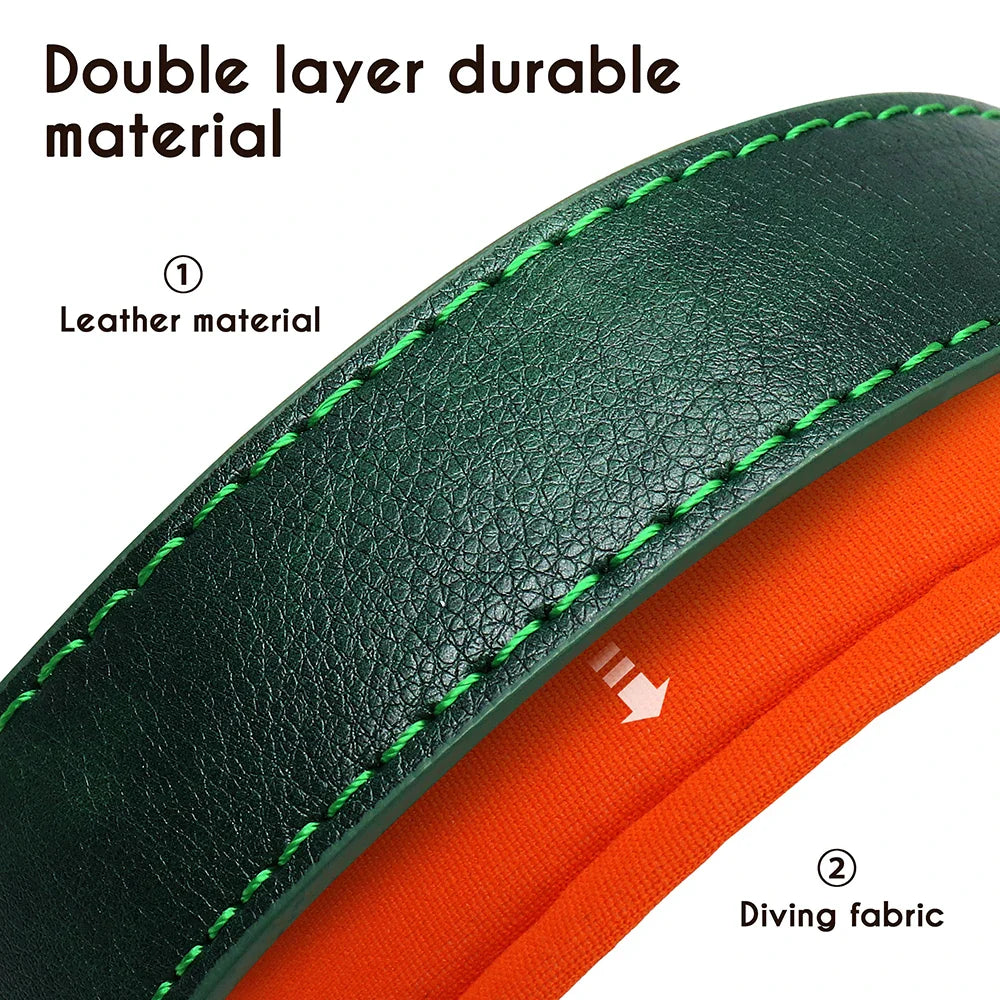 Custom PU Leather Dog Collar