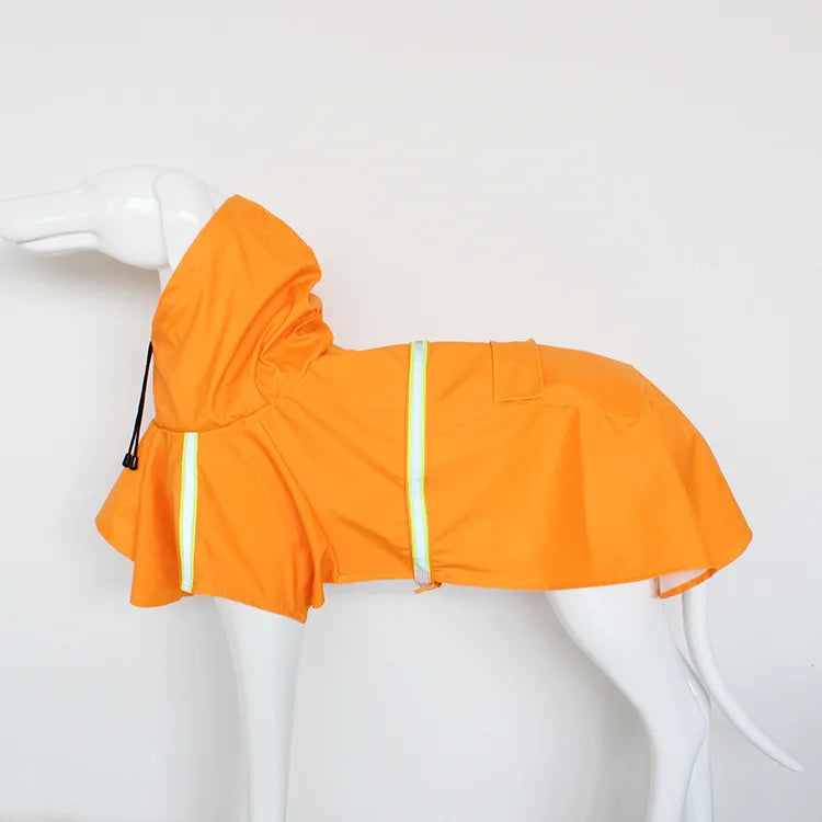 Large Dog Raincoat Waterproof Cloak