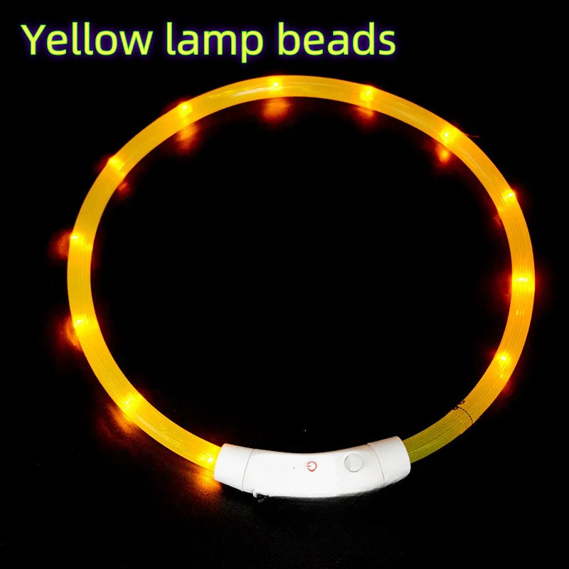 LED Dog Collar, USB Rechargeable