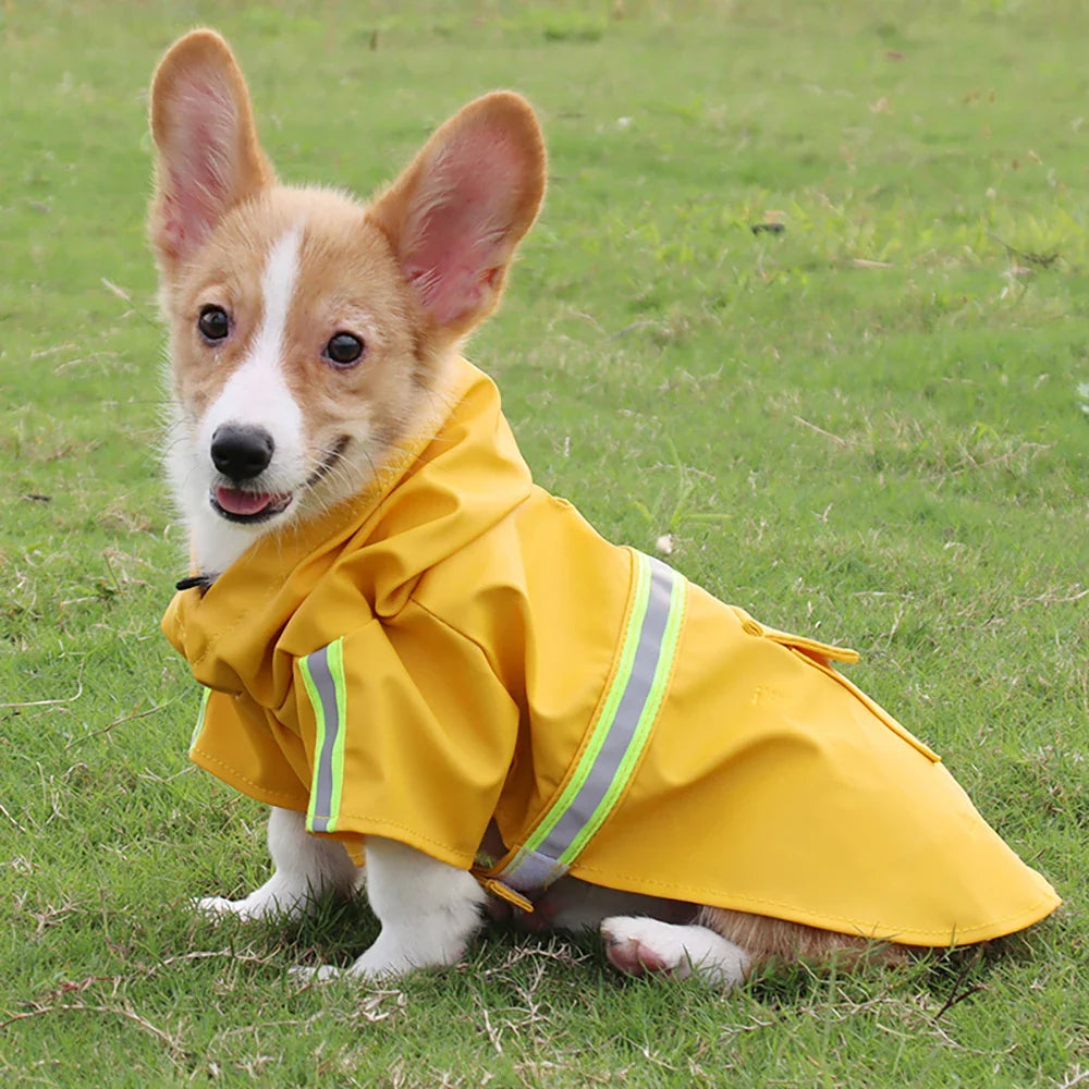 Large Dog Raincoat Waterproof Cloak
