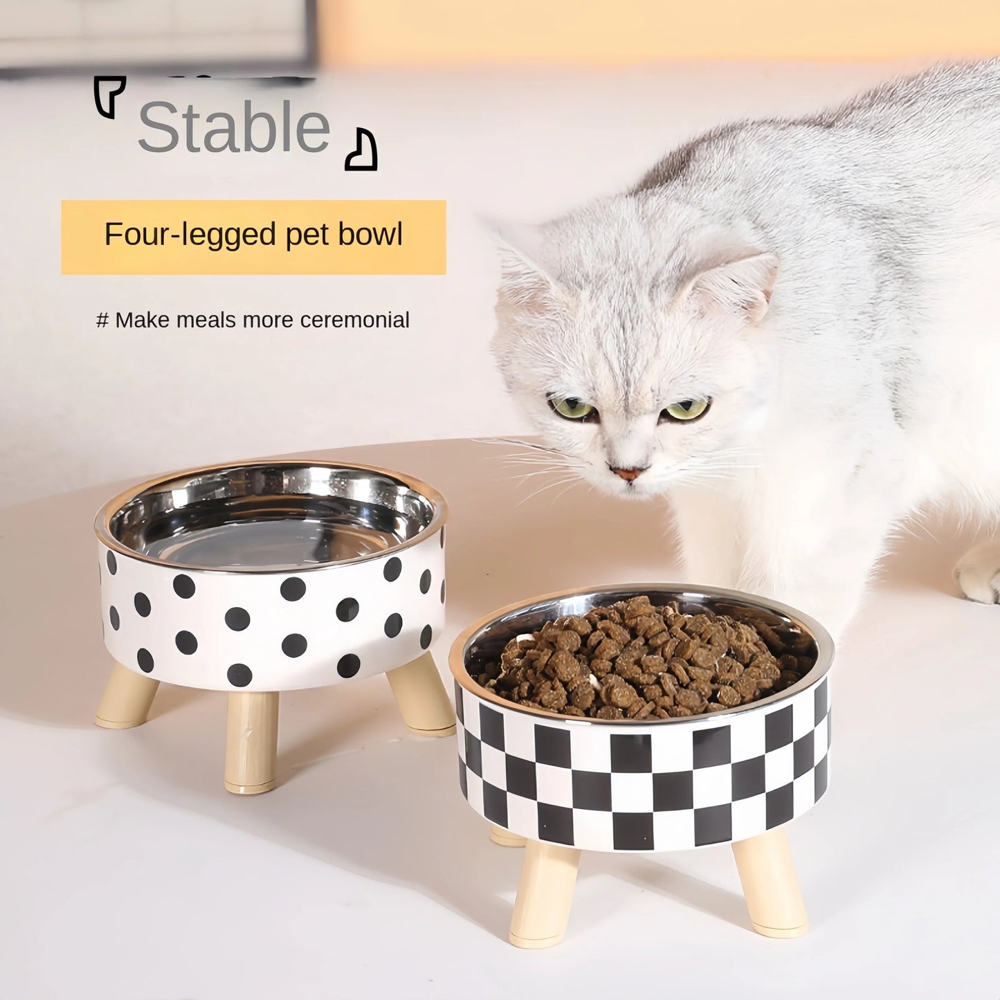 Elevated Anti-Choking Dog Feeder Bowl