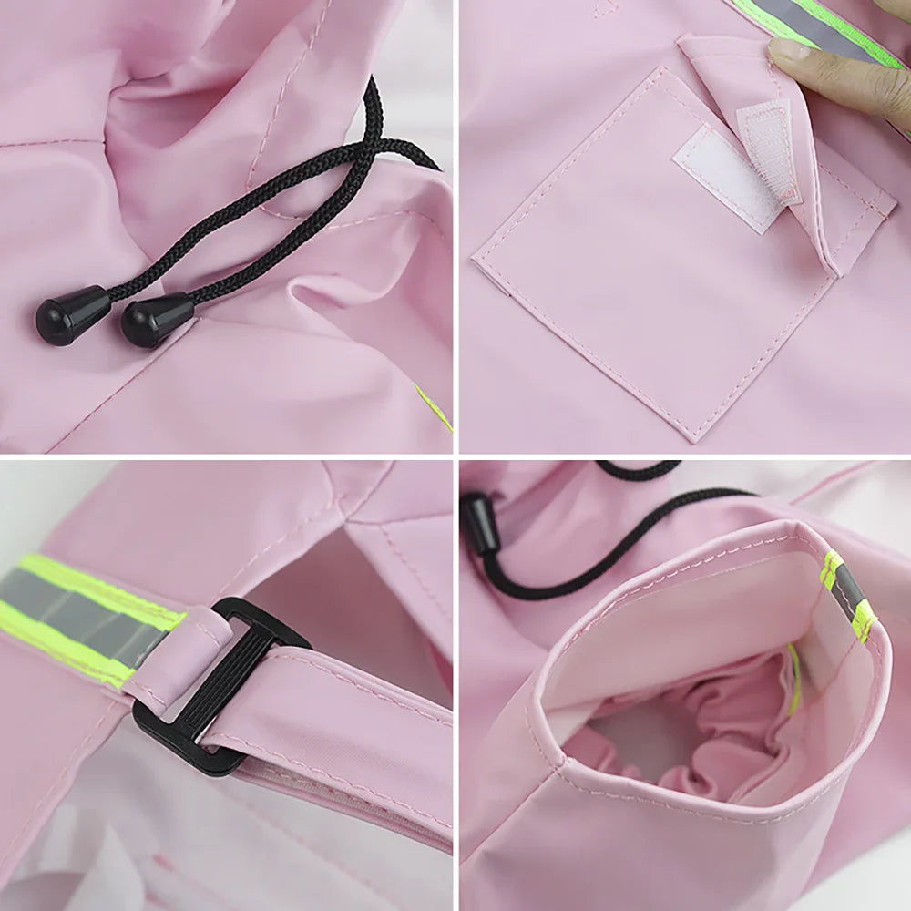 Large Dog Raincoat Waterproof Cloak