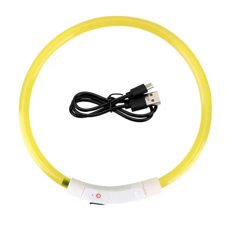 LED Dog Collar, USB Rechargeable