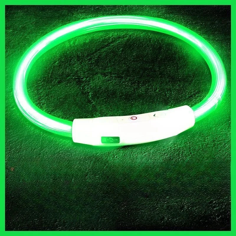 LED Dog Collar USB Rechargeable