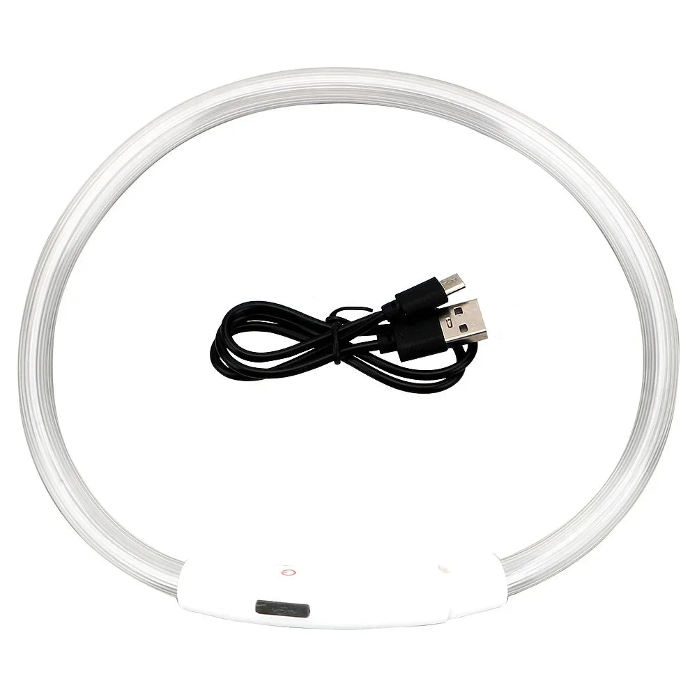 LED Dog Collar, USB Rechargeable