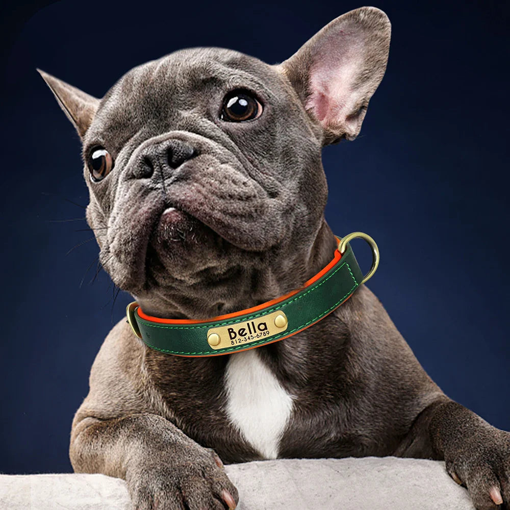 Custom PU Leather Dog Collar