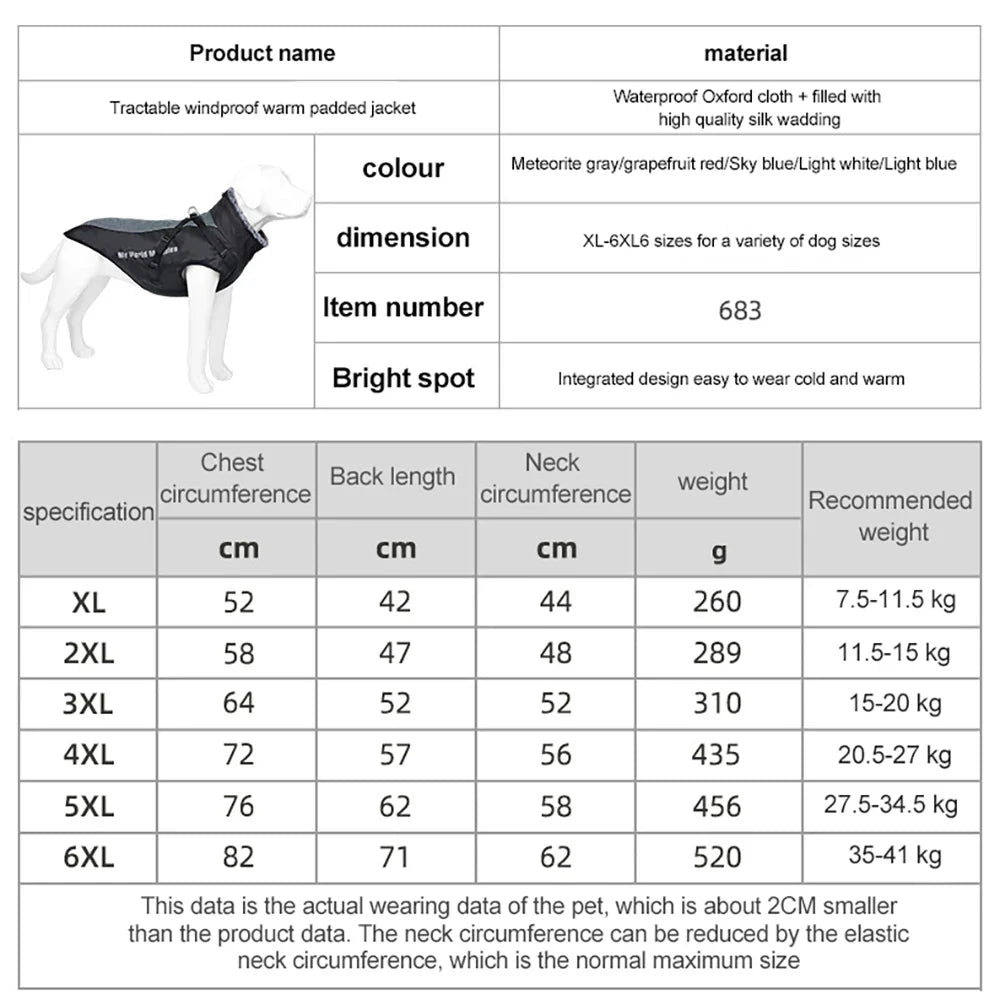 Madden Winter Large Dog Jacket