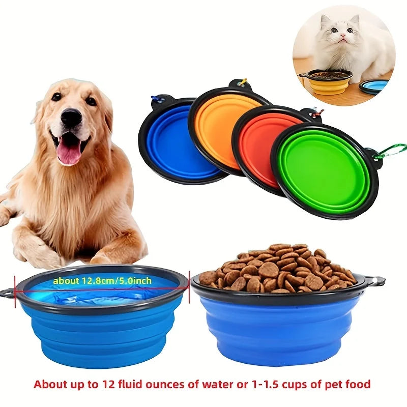 Portable Collapsible Pet Food Bowl