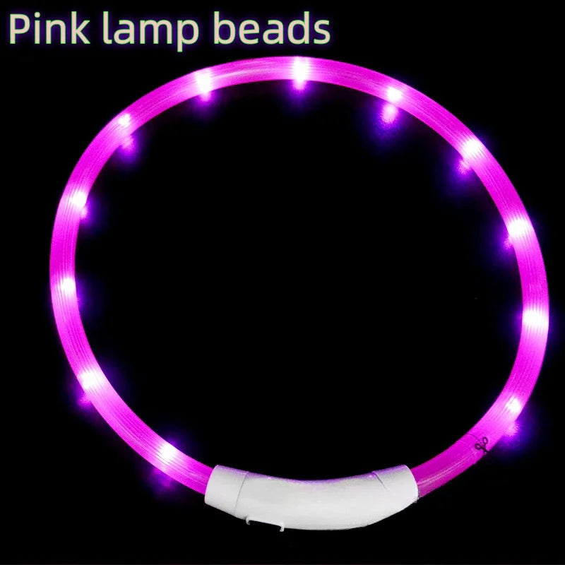 LED Dog Collar, USB Rechargeable