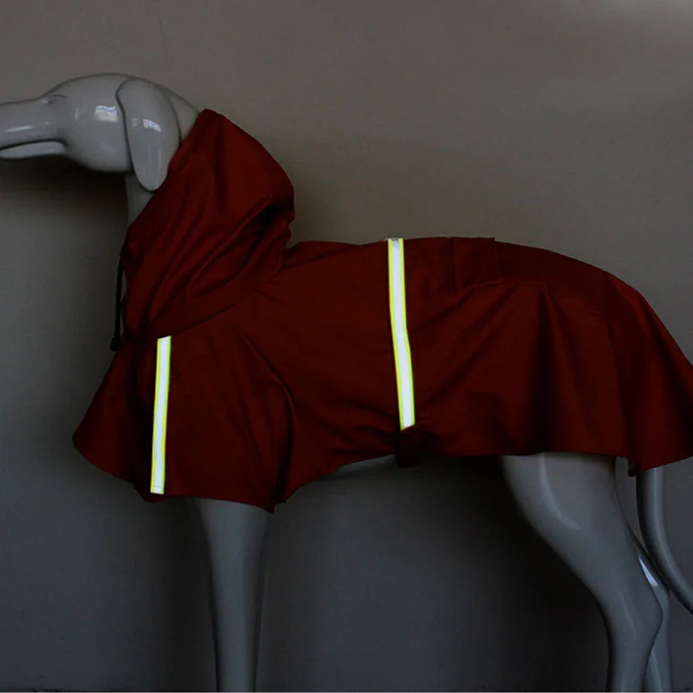 Large Dog Raincoat Waterproof Cloak