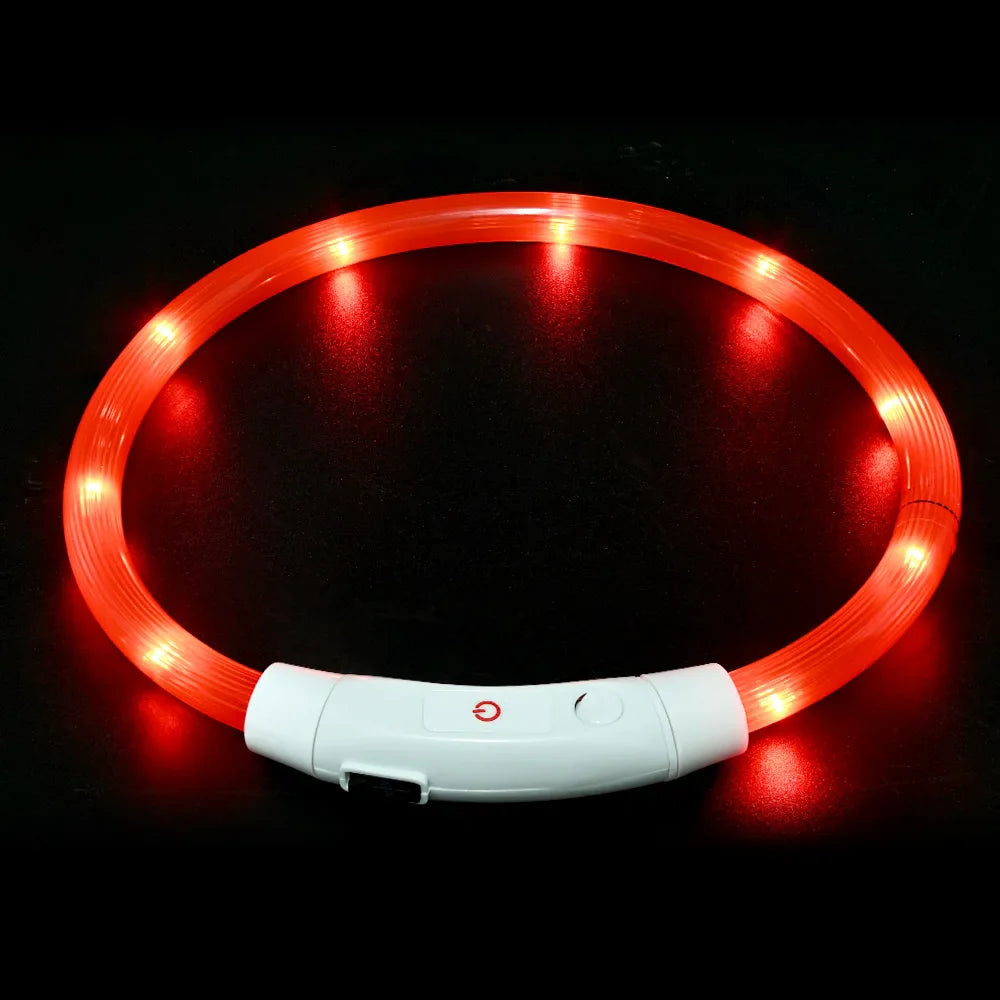 LED Dog Collar USB Rechargeable