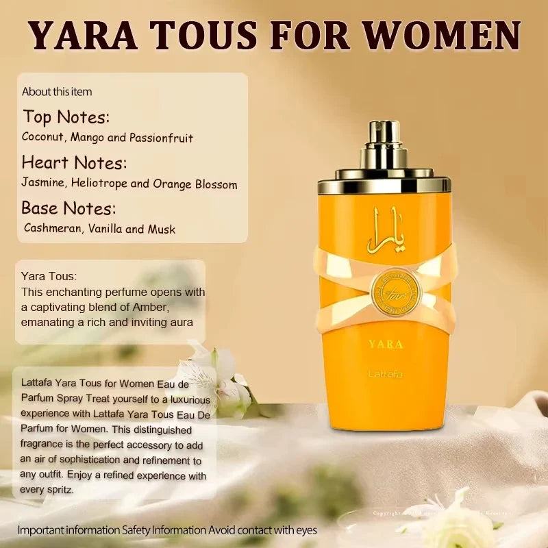 Yara Amber Vanilla Perfume Women