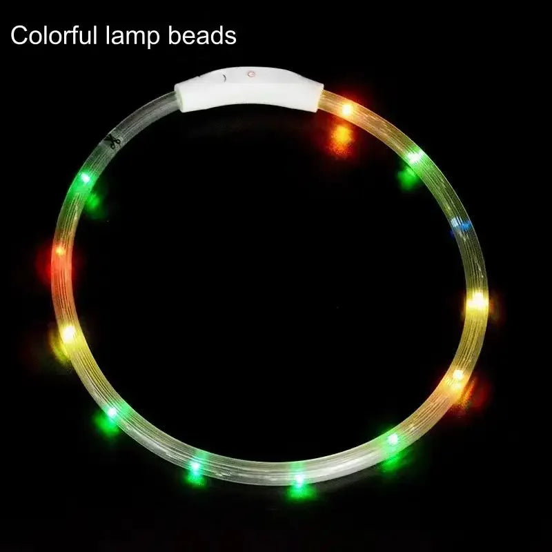 LED Dog Collar, USB Rechargeable