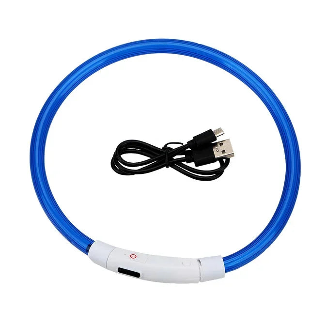 LED Dog Collar, USB Rechargeable