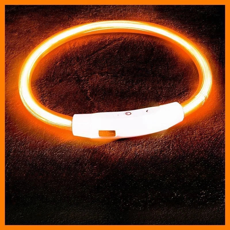 LED Dog Collar USB Rechargeable