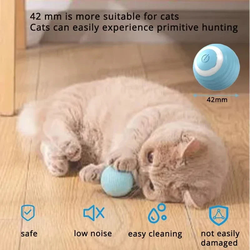 Interactive Electric Rolling Cat Ball Toy