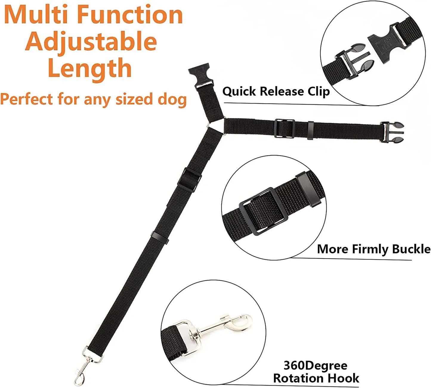 Two-in-One Dog Harness & Seat Belt