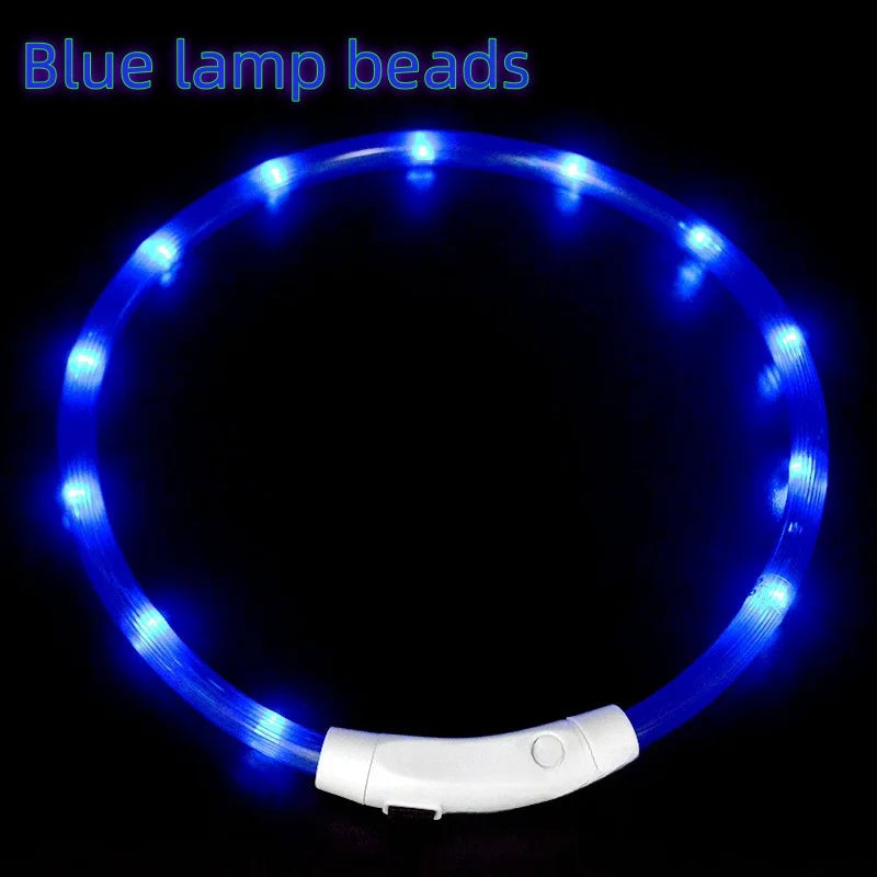 LED Dog Collar USB Rechargeable